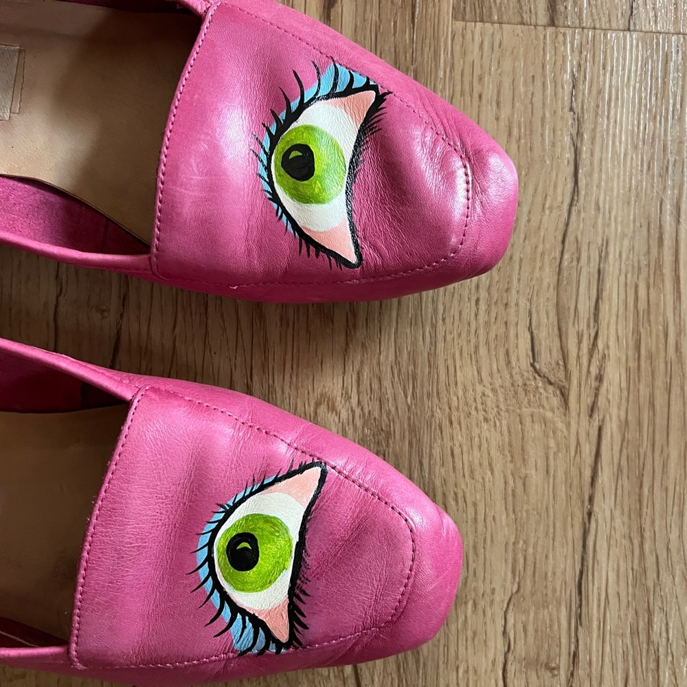 SOLD💚Handpainted eye flats - Picture 6 of 8